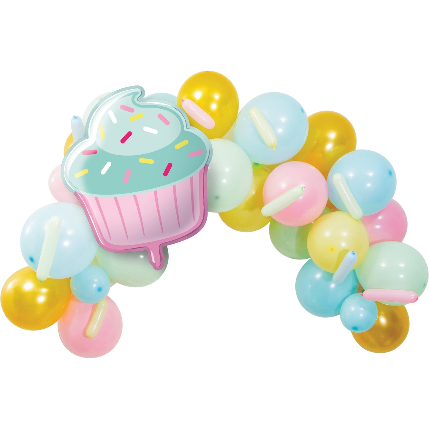 Cupcake Party Balloon Garland Kit 5ft