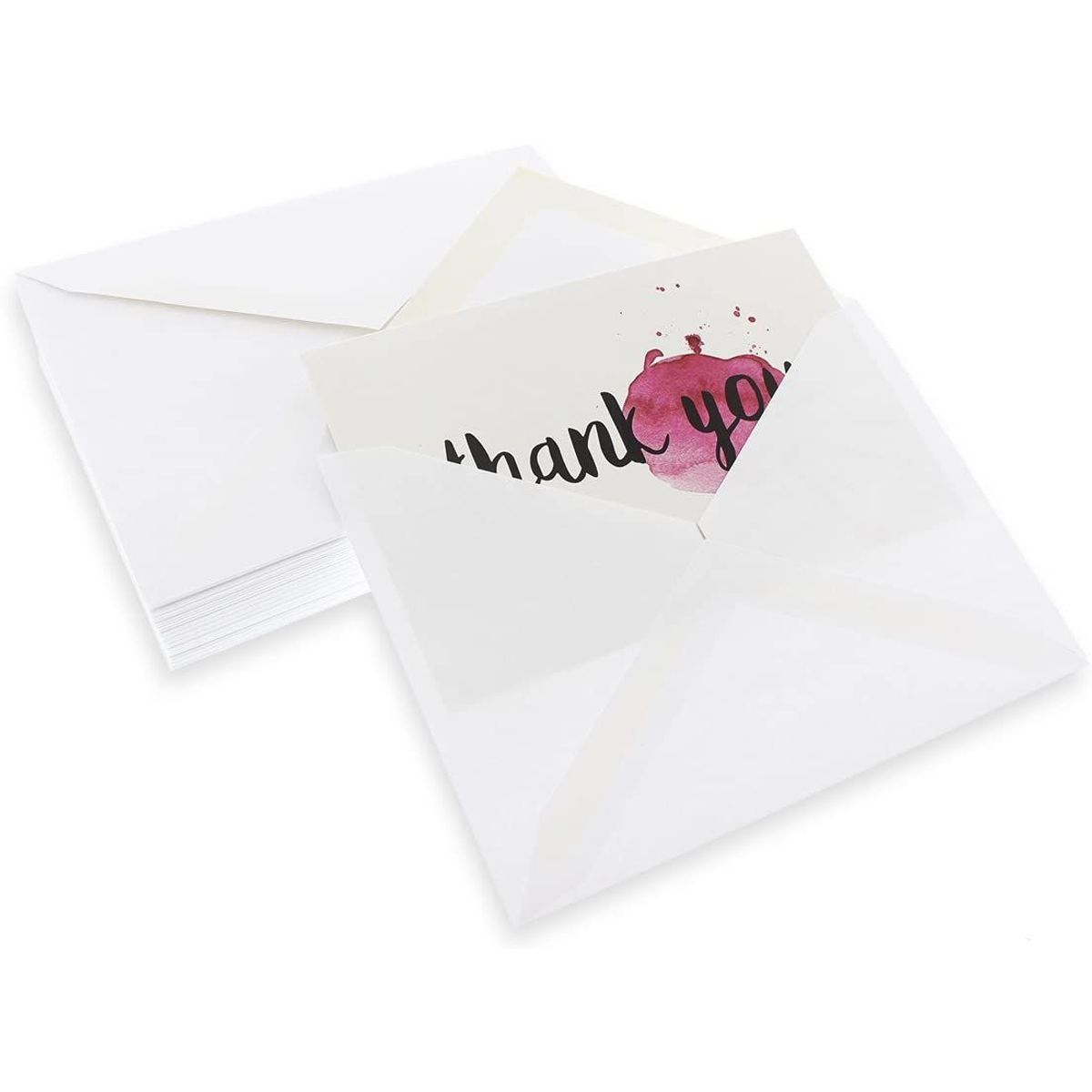 Blank Thank You Cards with Envelopes, 6 Watercolor Designs (4x6 In, 48 Pack)