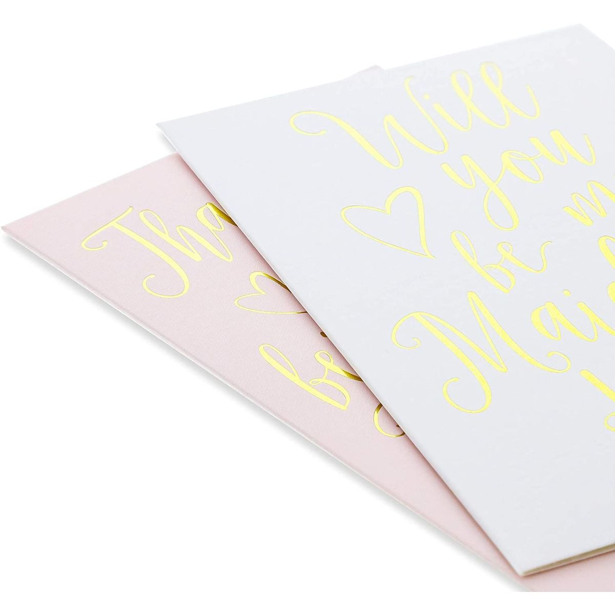 Bridesmaid Proposal and Thank You Cards with Envelopes, Stickers (4x6, 24 Pack)