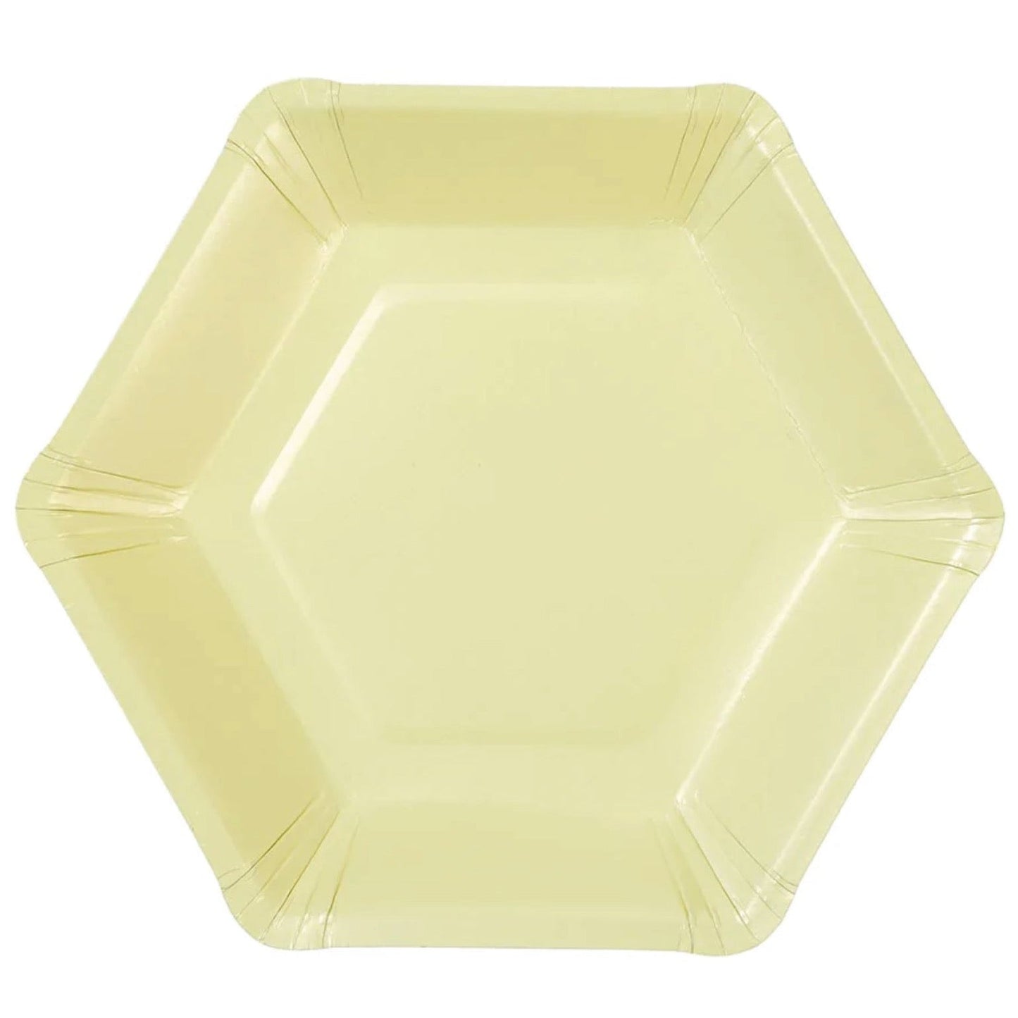 Pastel Hexagonal Dinner Plates 8ct