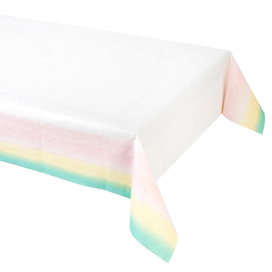 Pastel Rainbow Paper Table Cover