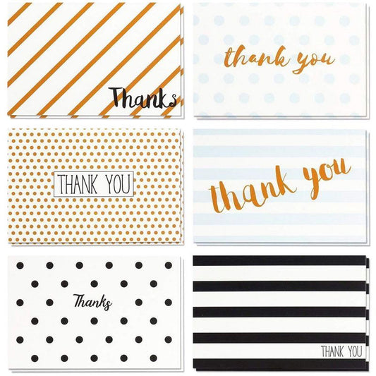 48 Pack Blank Thank You Cards with Envelopes for All Occasion Baby Shower Wedding, 4x6