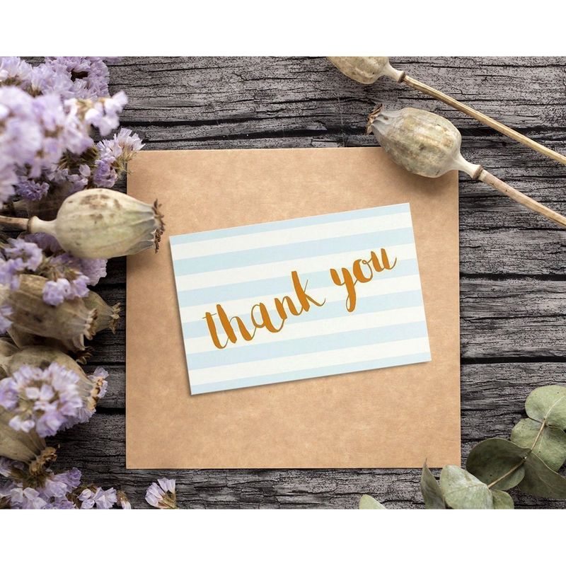 48 Pack Blank Thank You Cards with Envelopes for All Occasion Baby Shower Wedding, 4x6