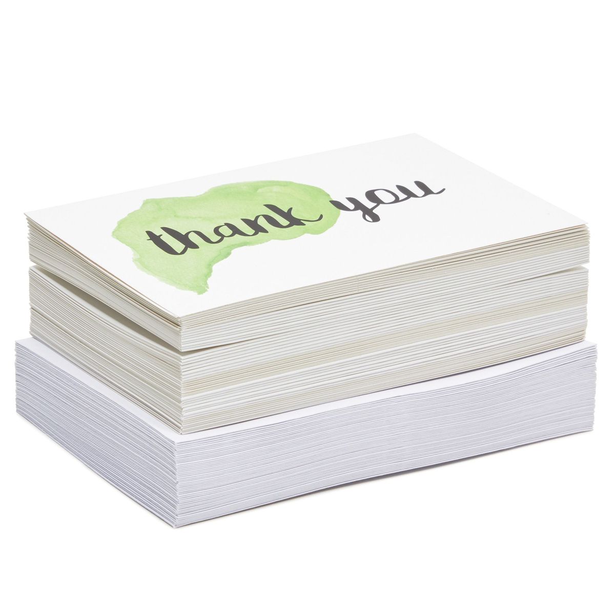 Blank Thank You Cards with Envelopes, 6 Watercolor Designs (4x6 In, 48 Pack)