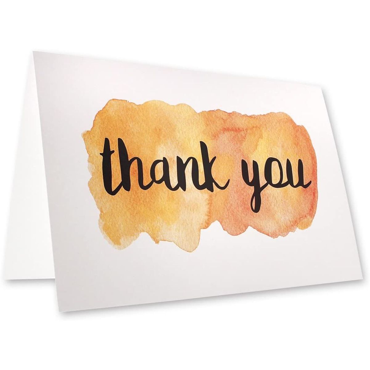 Blank Thank You Cards with Envelopes, 6 Watercolor Designs (4x6 In, 48 Pack)