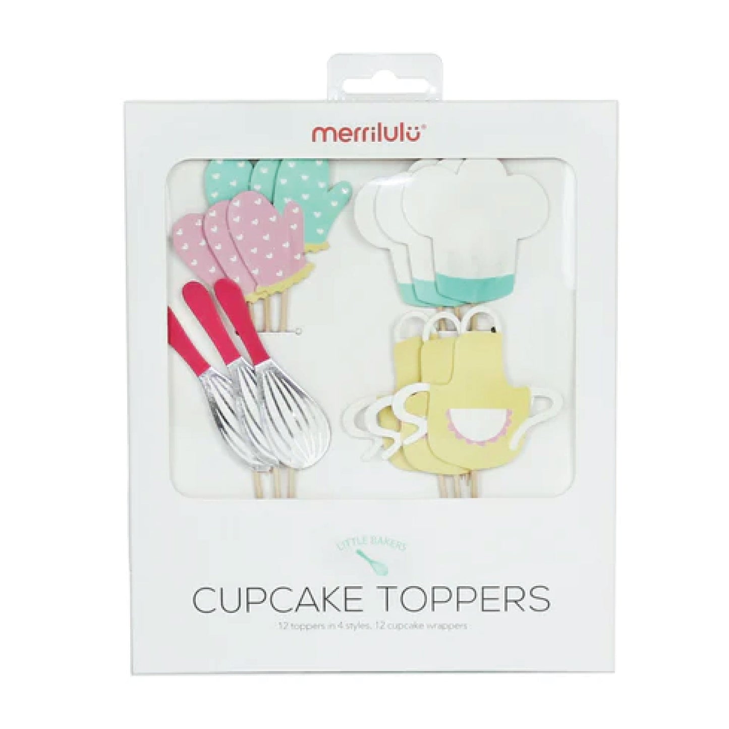 Baking Party Cupcake Toppers & Wrappers 12ct